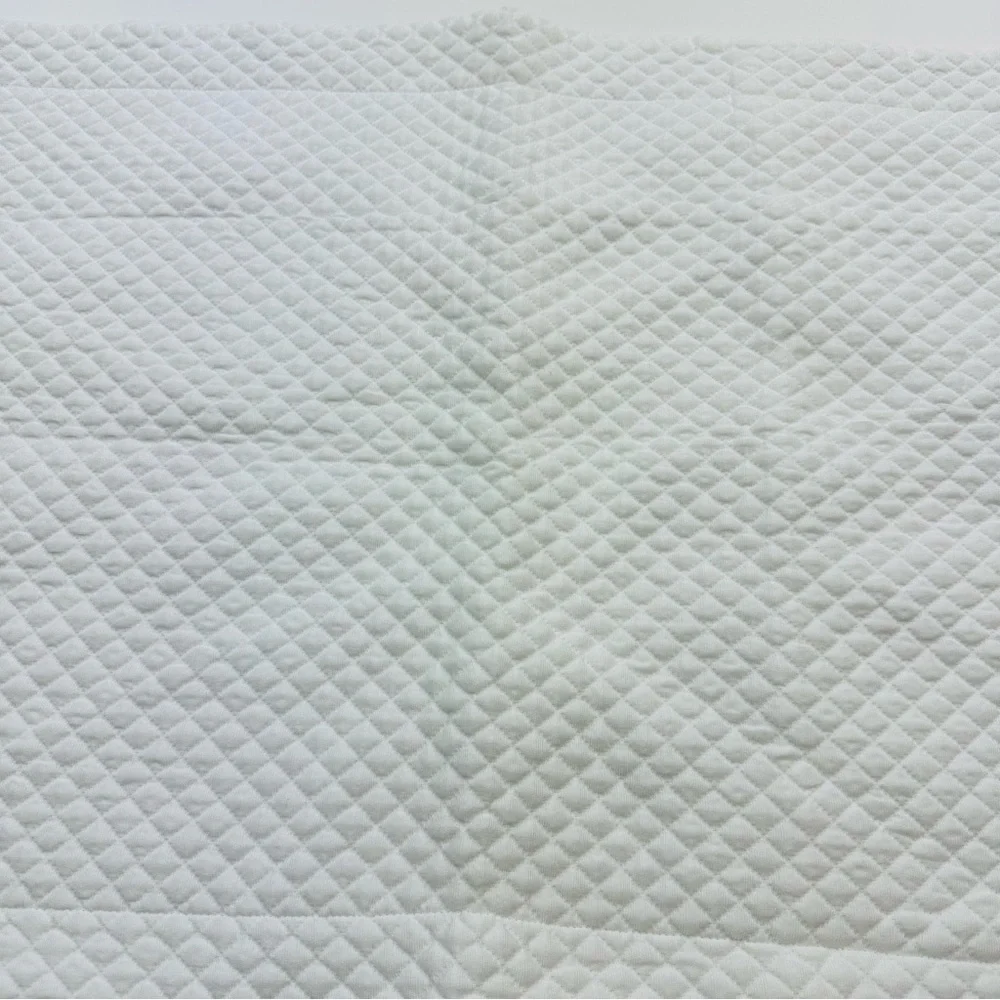 Portugal Collection European Fine Linen Pillow Sham White Textured Standard Size